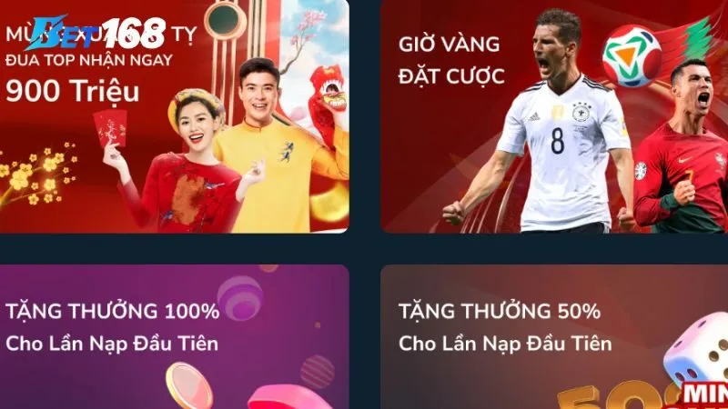 Các gói ưu đãi chủ yếu có tại cổng game Tổng hợp ưu đãi Bet168 được săn đón nhất hiện nay